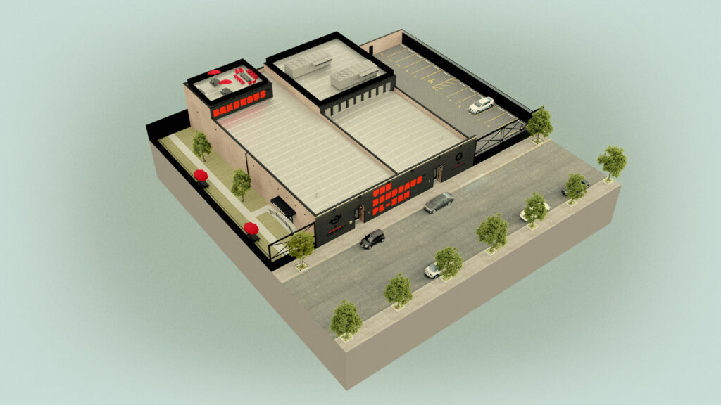 THE BRNDHAUS PL-ZEN Building Render Southwest
