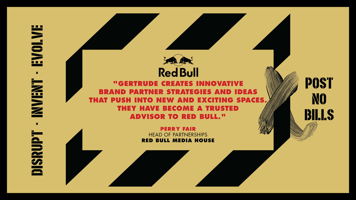 GERTRUDE INC Client Testimonial Perry Fair Red Bull