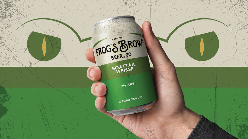 GERTRUDE INC Frogs Brow Beer Co Boattail Weisse Hand