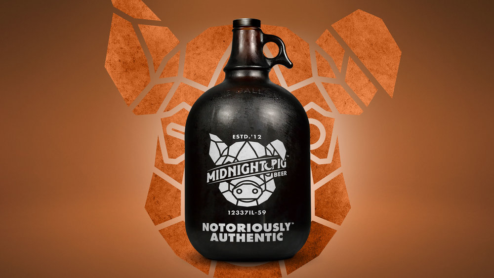 GERTRUDE INC Midnight Pig Beer Beer Growler