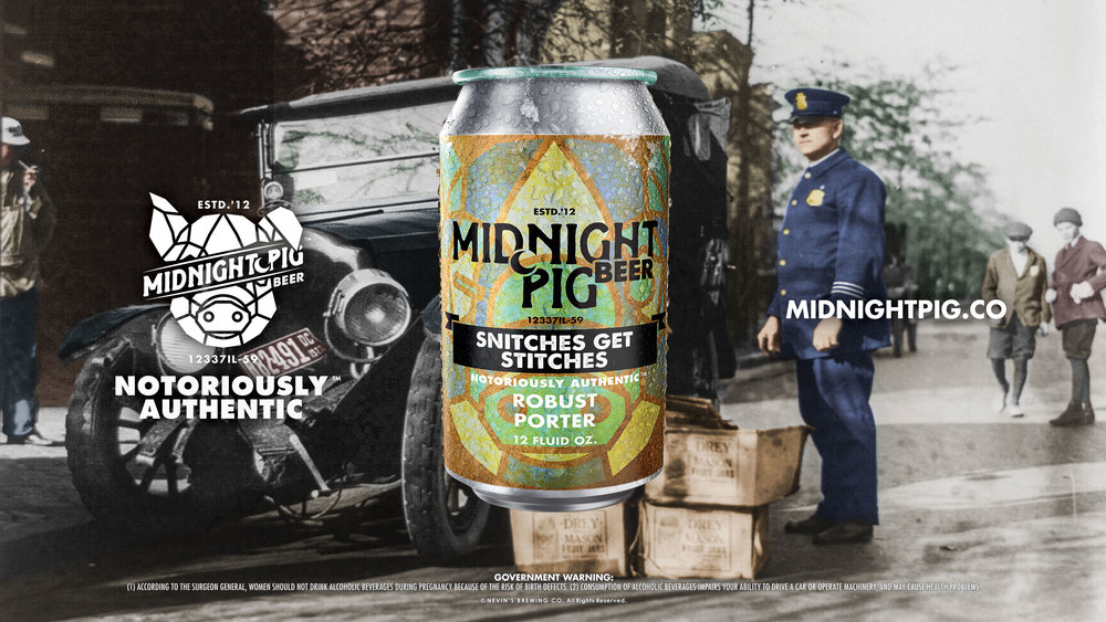 GERTRUDE IND Midnight Pig Beer Snitches Get Stitches