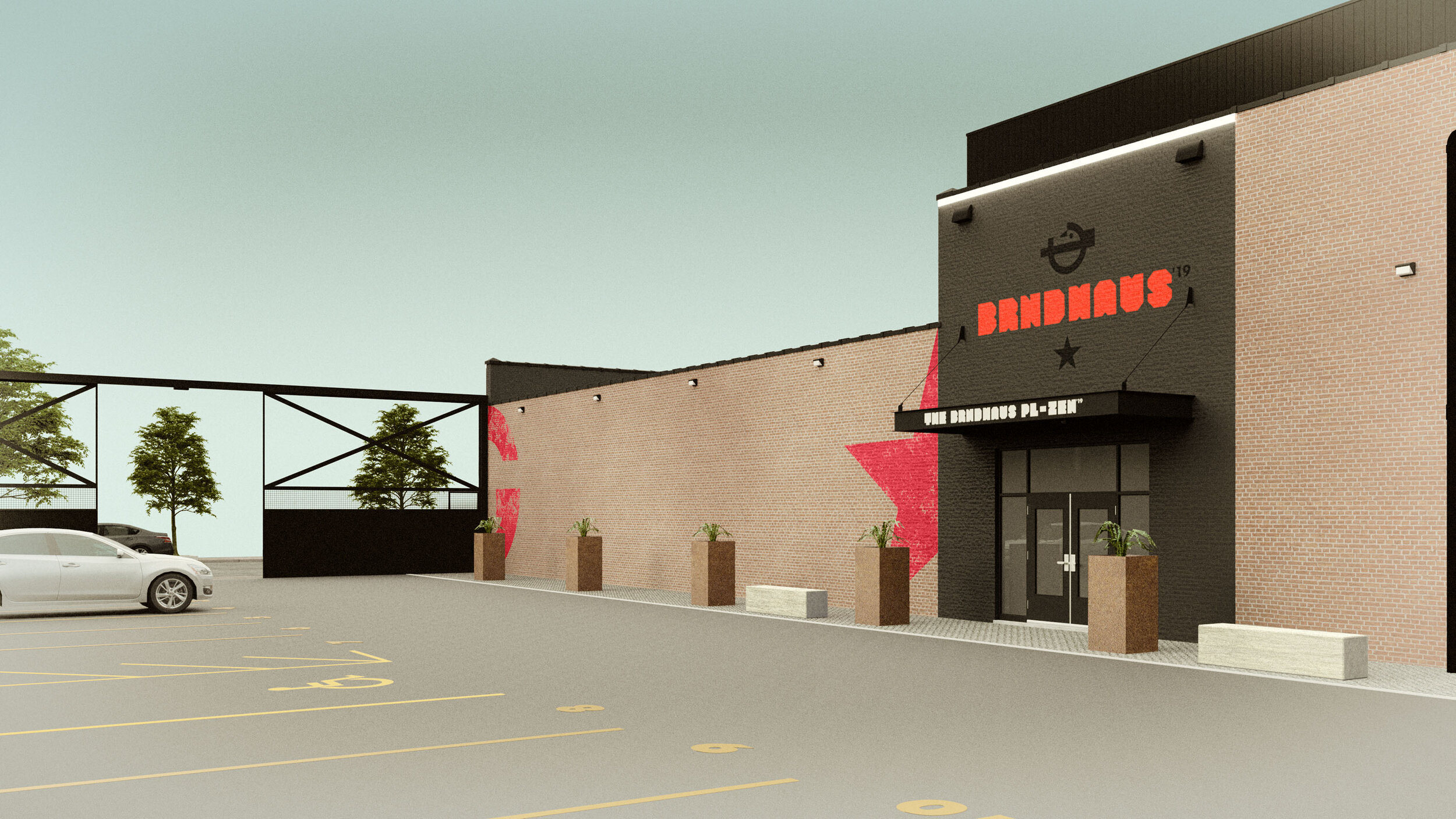 GERTRUDE INC THE BRNDHAUSE PL-ZEN™ Building Render Parking