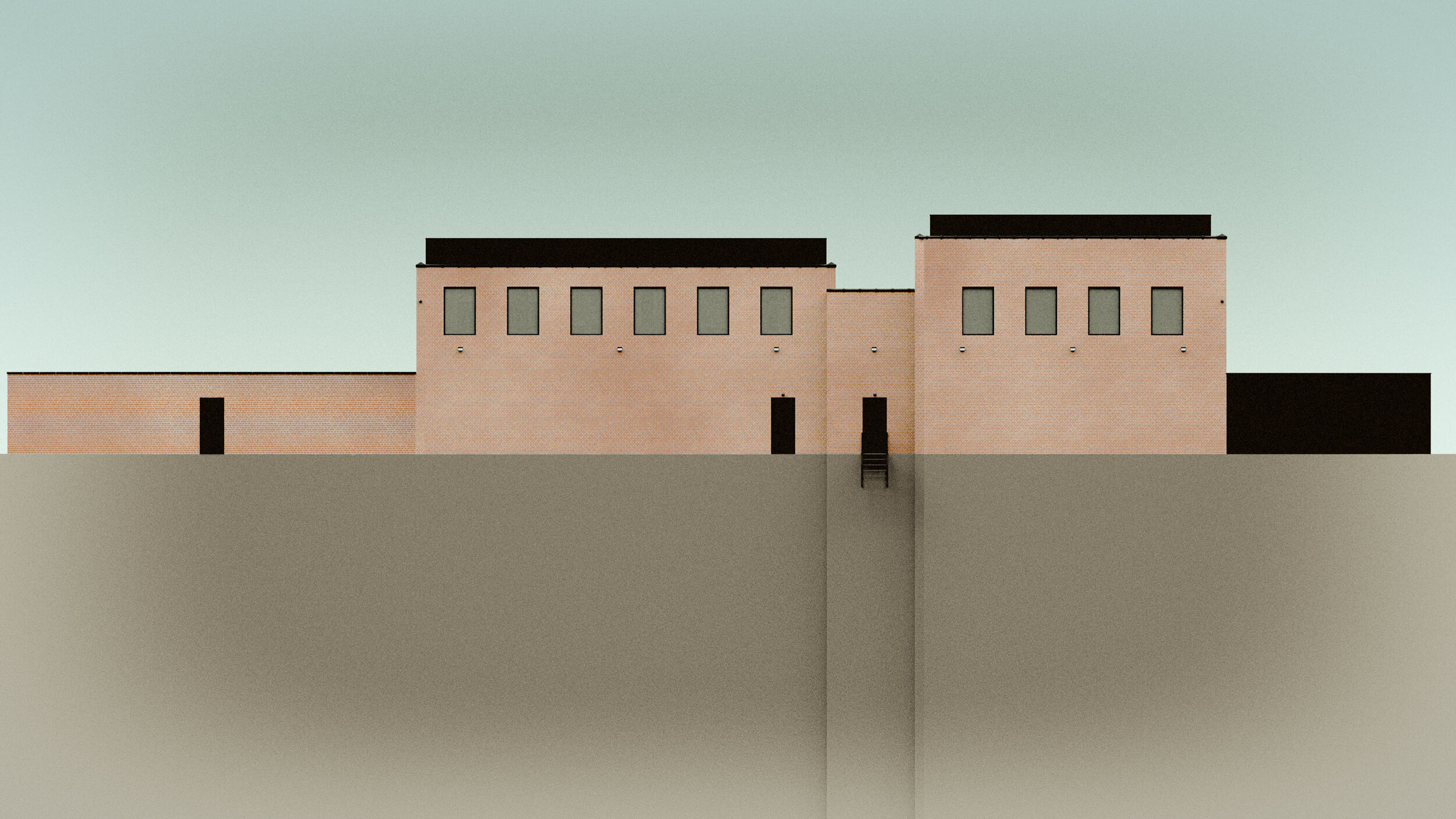 GERTRUDE INC THE BRNDHAUSE PL-ZEN™ Building Render Rear
