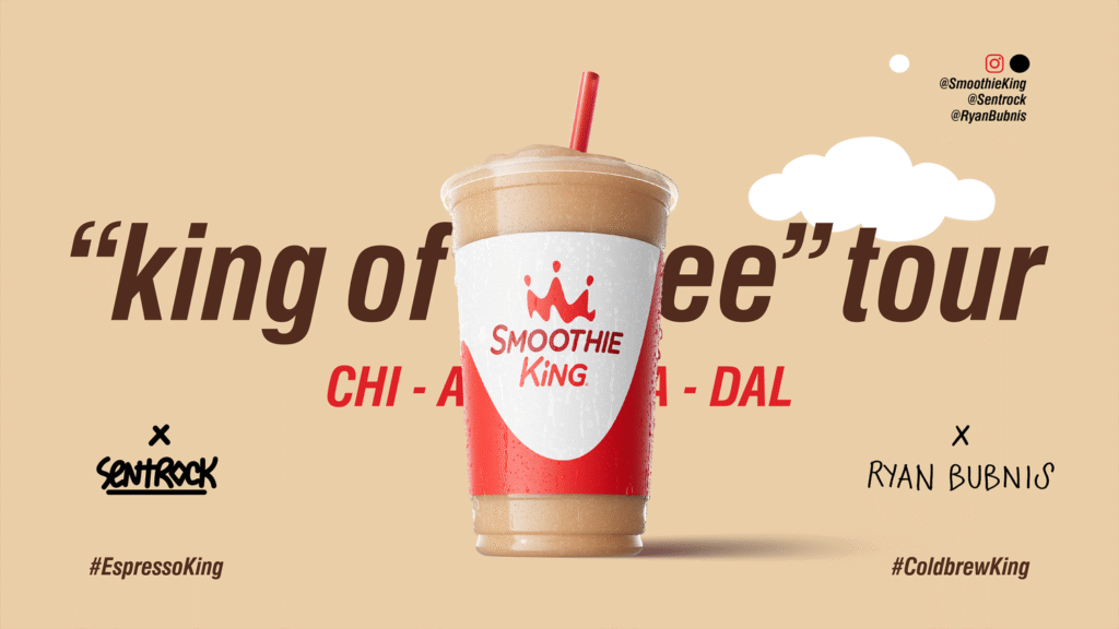 GERTRUDE INC x Smoothie King x Sentrock x Ryan Bubnis King of Coffee Tour 01