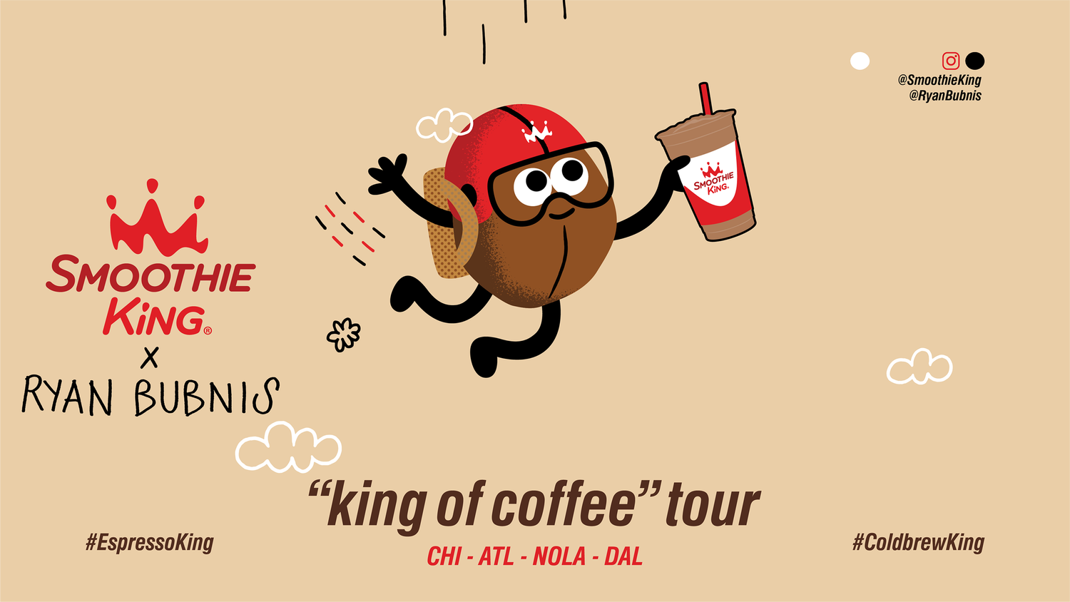 GERTRUDE INC x Smoothie King x Sentrock x Ryan Bubnis King of Coffee Tour 08
