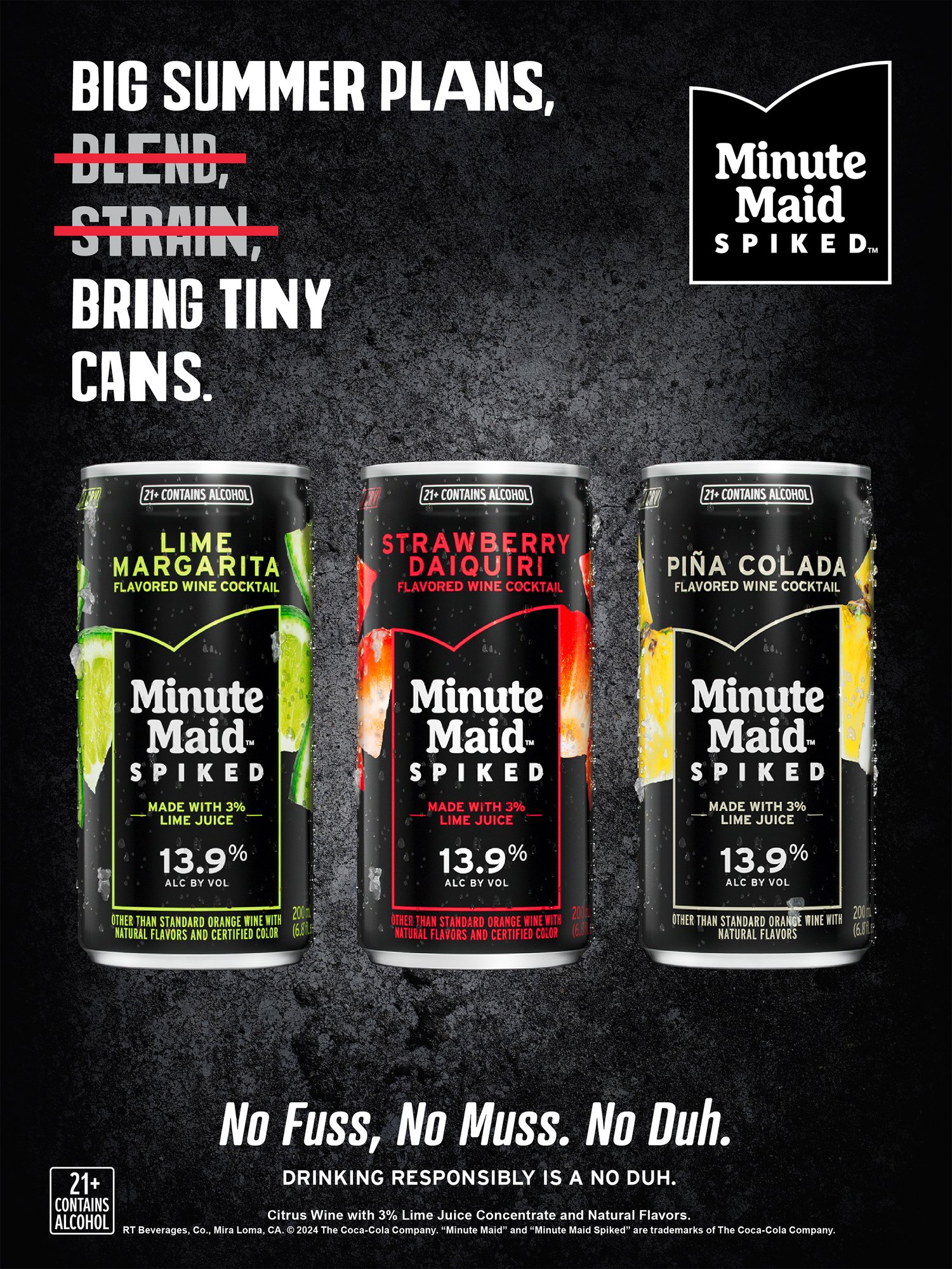GERTRUDE INC Minute Maid Spiked Cans Poster 1