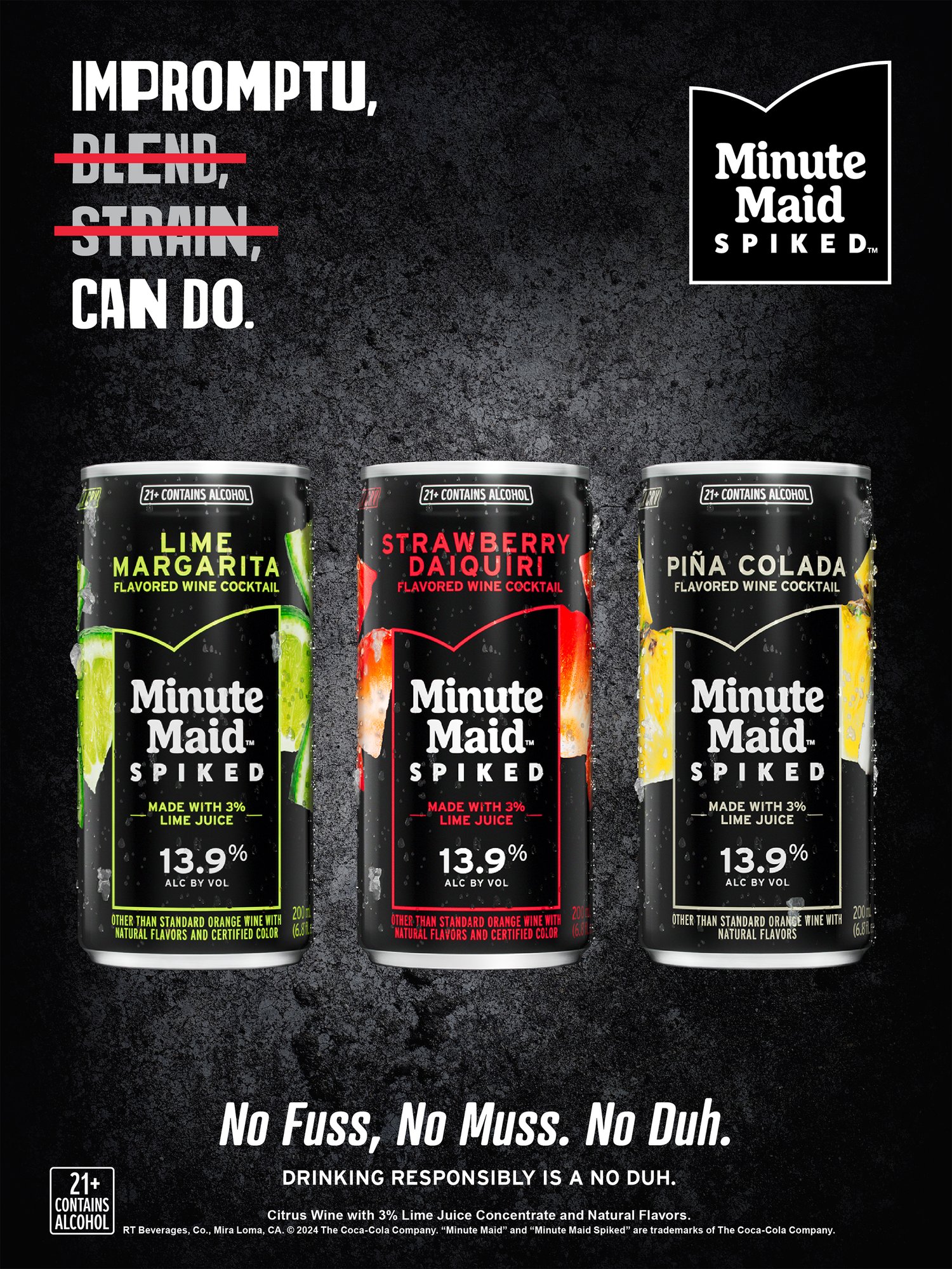 GERTRUDE INC Minute Maid Spiked Cans Poster 2